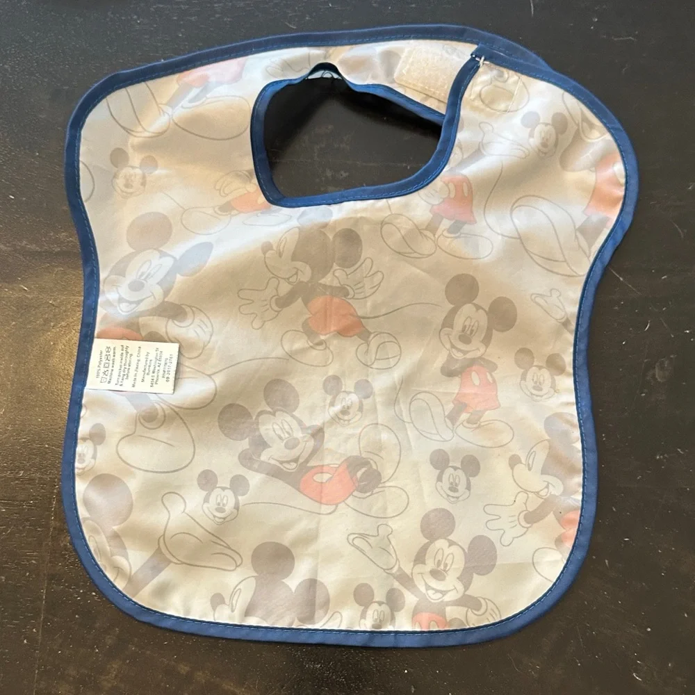 Disney Mickey Mouse Bib Set - Blue and Gray